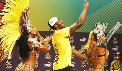 PIX: In search of star power, media lap up Usain Bolt show...