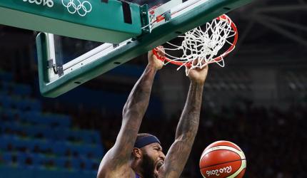 USA's basketball stars survive Australia scare in Rio