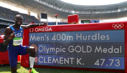 Athletics: Clement wins 400m hurdles but Culson in tears