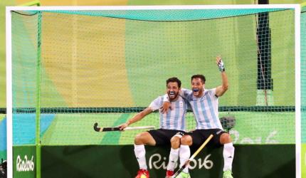 Argentina hold off Belgium to take men's hockey gold