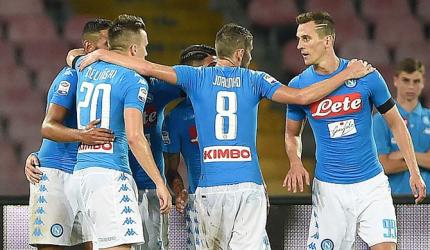 Serie A: Napoli win six-goal thriller against nine-man Milan