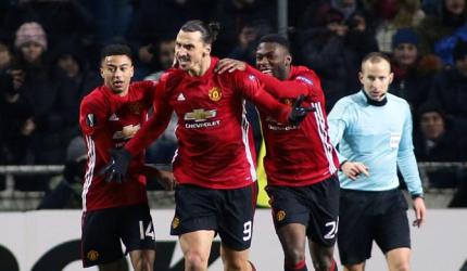 PHOTOS: Mkhitaryan sparkles as United reach Europa last 32