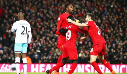 EPL PIX: Origi spares Liverpool blushes against West Ham