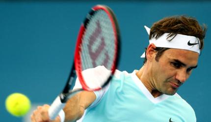 PHOTOS: Champion Federer sets up Raonic final in Brisbane