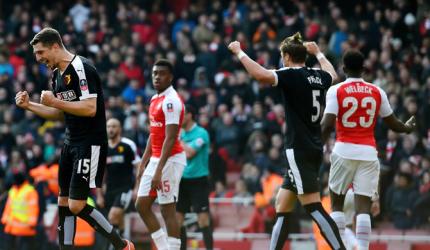 FA Cup: Watford dump holders Arsenal out, United set for replay