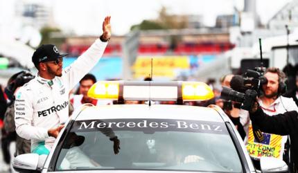 Australian GP: Hamilton races to his 50th pole