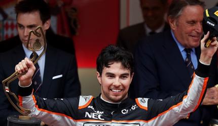 Perez gives Force India 4th podium finish