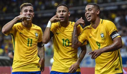 PHOTOS: Brazil thrash hapless Argentina 3-0