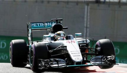 Hamilton fastest in Abu Dhabi practice