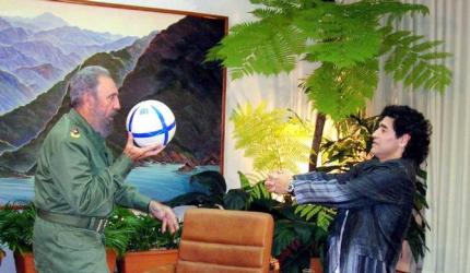 Soccer legend Maradona mourns 'second father' Castro