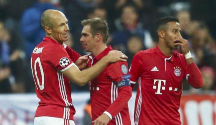 Champions League PIX: Bayern crush PSV; PSG down Basel