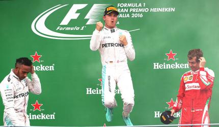 PHOTOS: Rosberg wins Italian GP, cuts Hamilton's lead