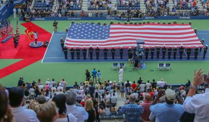 PHOTOS: US Open pauses to remember 9/11