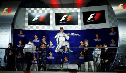 Rosberg celebrates 200th race with Singapore win
