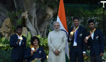 PM Modi delighted to meet Rio Paralympians