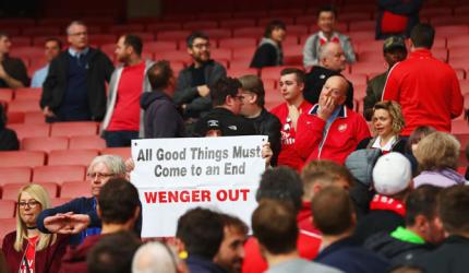 The Professor thanks fans even as days at Arsenal looked numbered