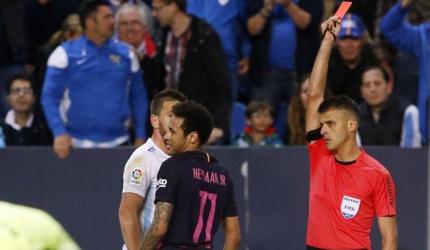 Barca's Neymar to miss Clasico after receiving three-match ban