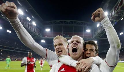 Europa League: Ajax win, United held, trouble delays match at Lyon