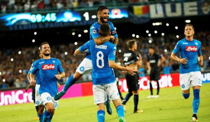 Champions League: Napoli beat nine-man Nice; Celtic thump Astana