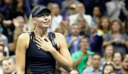 Proud Maria grabs spotlight in Big Apple after humbling Halep