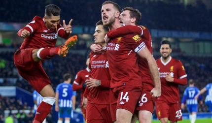 EPL: Liverpool rout Brighton, Chelsea see off Newcastle