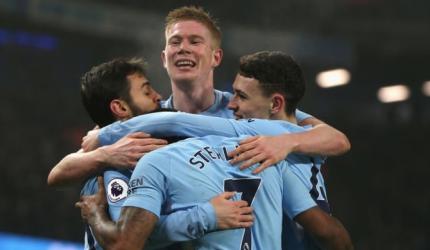 Dazzling Man City disappearing into the distance