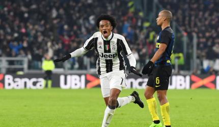 Serie A: Cuadrado's rocket sees Juve end Inter streak