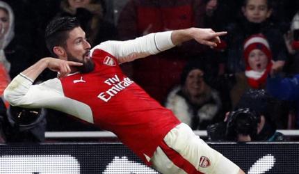 EPL: Giroud gem inspires Arsenal, Spurs rout Watford