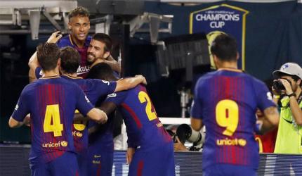 Clasico: Barca down Ronaldo-less Real Madrid in Miami