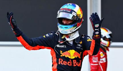 Ricciardo wins chaotic Azerbaijan Grand Prix, Vettel penalised