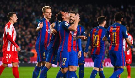 La Liga: Barca run riot before coach bombshell, Real falter