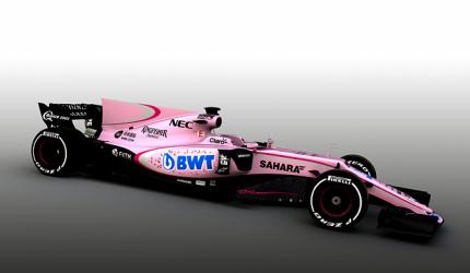 Mallya's Force India go pink for 2017 F1 season