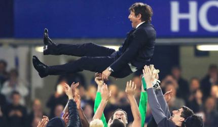 EPL: Chelsea celebrate title with romp against Watford