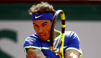 French Open PIX: Nadal, Djokovic advance; Kvitova crashes out