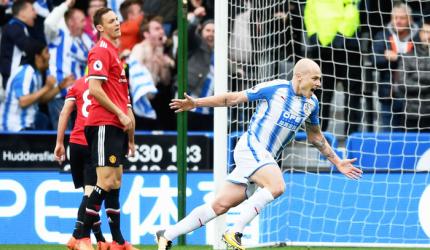 EPL PIX: Manchester United stunned by Huddersfield