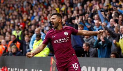 EPL PHOTOS: City hit Watford for a six, Liverpool struggle