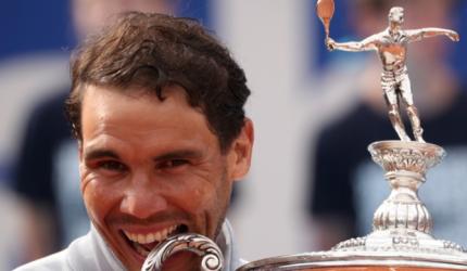 Nadal storms past teenager Tsitsipas to win 11th Barcelona title