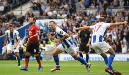 EPL PHOTOS: Manchester United STUNNED by Brighton