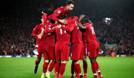 EPL PIX: Liverpool demolish Arsenal to open nine-point gap