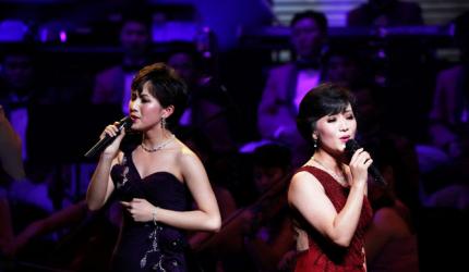 North Korean orchestra serenades South Koreans amid protest