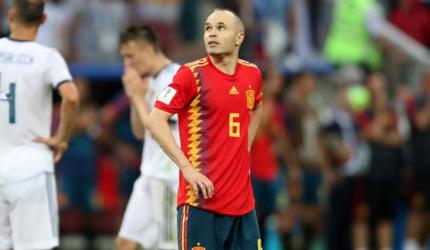 Iniesta retires from international football after World Cup exit