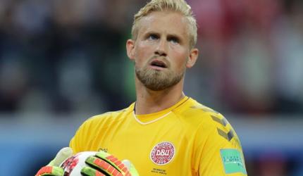 Super Schmeichel proud of Danes despite World Cup shootout loss