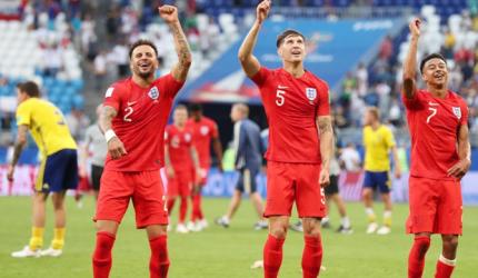 WC Photos: England move into semis after 2-0 win over Sweden