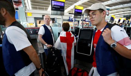 England's first World Cup semi-final since 1990 attracts few fans