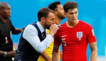 Southgate singles out Stones for praise, defends Kane