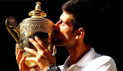 PHOTOS: Djokovic outclasses Anderson to win fourth Wimbledon title