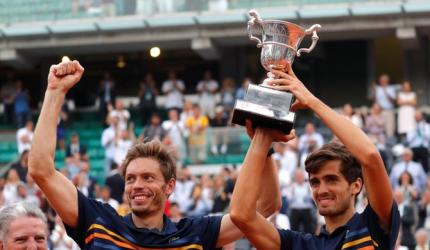 Home joy as Herbert-Mahut win French Open doubles