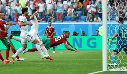 PHOTOS: Iran stun Morocco with stoppage-time own goal