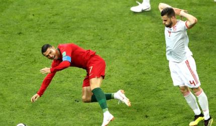 Spain's Pique accuses Ronaldo of diving after thrilling draw