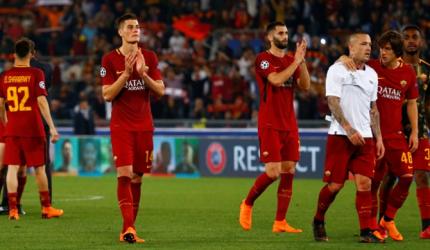 Roma president slams referee after Champions League defeat